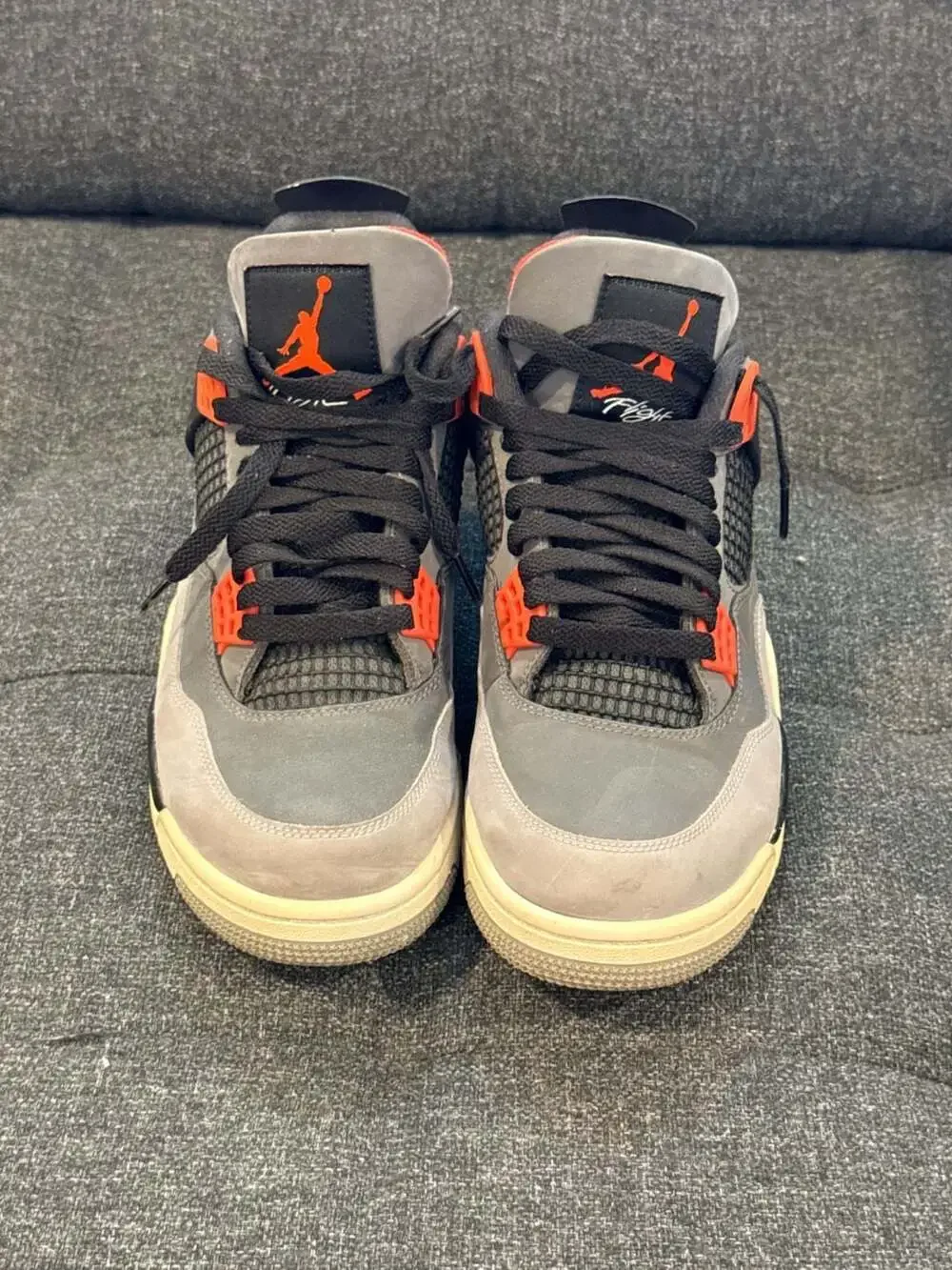 Nike Air Jordan 4 Retro 'Infrared' Dark Grey / Infrared 23 - 9M